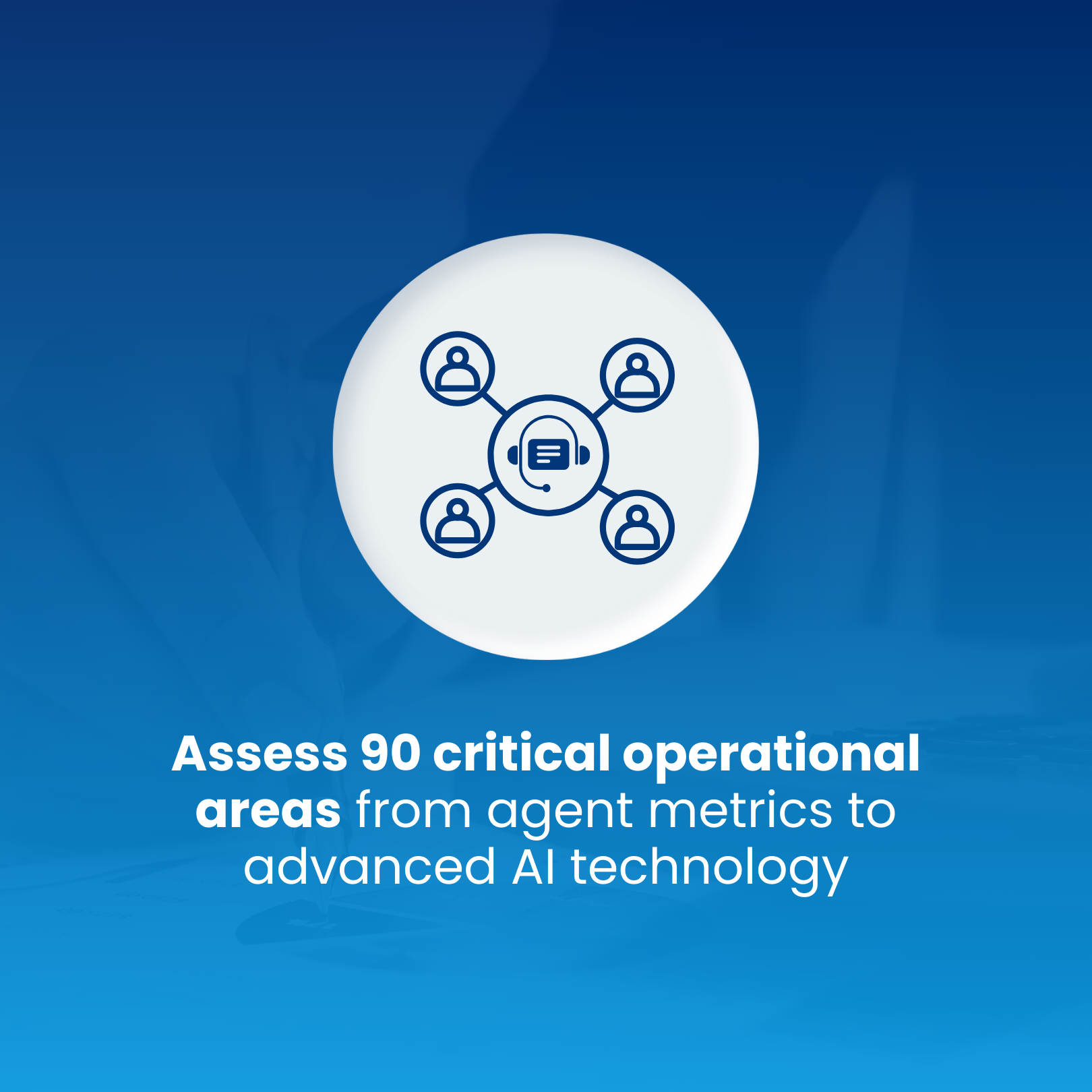 Assess 90 critical operational areas from agent metrics to advanced AI technology
